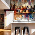 Watercolor Skyline II Mural Wallpaper - room preview 06