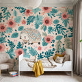 Hedgehog Walk Mural Wallpaper - room preview 06
