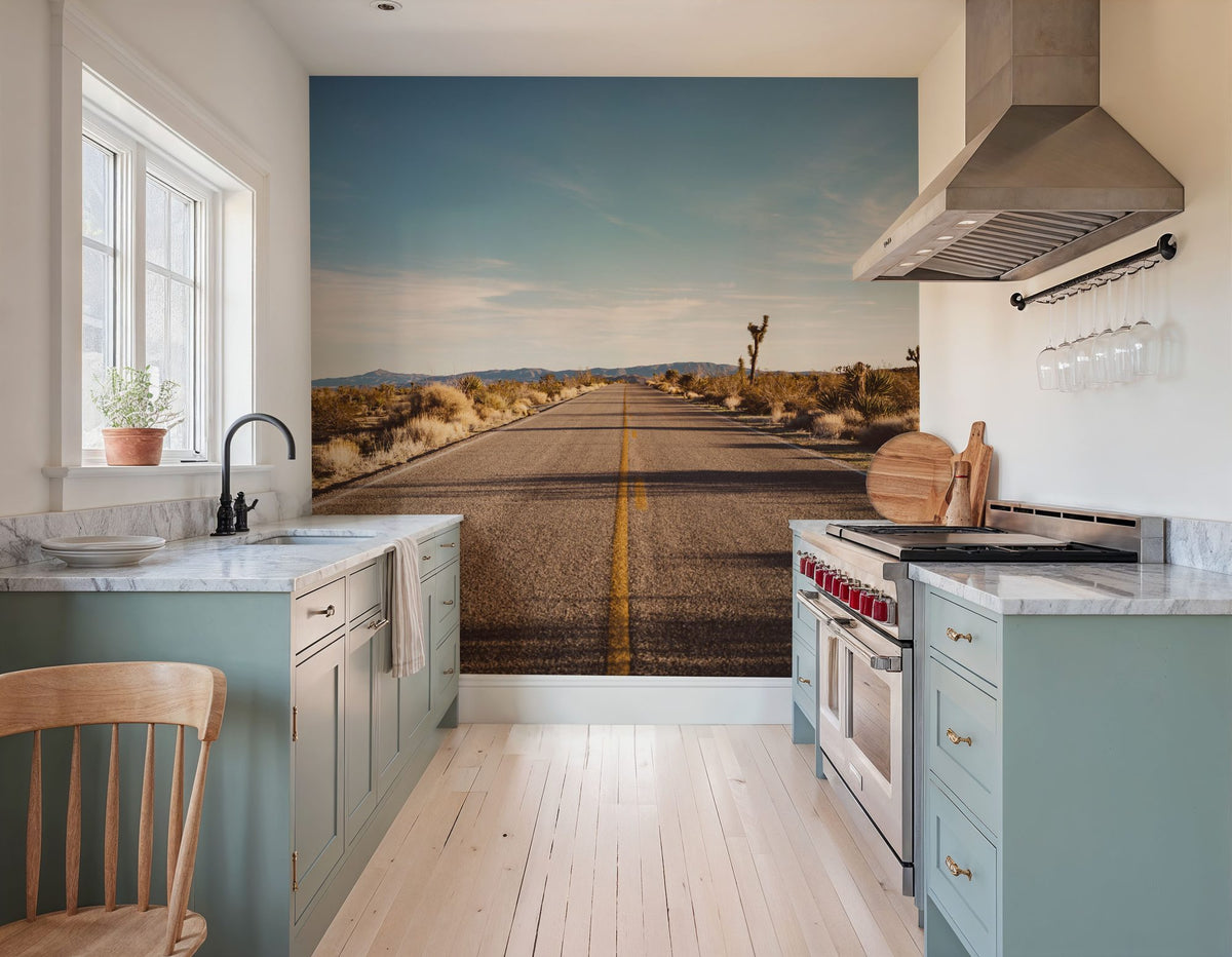 Joshua Tree Road Mural Wallpaper - room preview 06