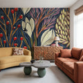 Enchanted Floral Forest Mural Wallpaper - room preview 06