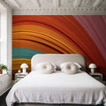 Paper Rainbow Mural Wallpaper - room preview 06