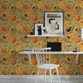 Pumpkin Harvest Yellow Mural Wallpaper - room preview 06