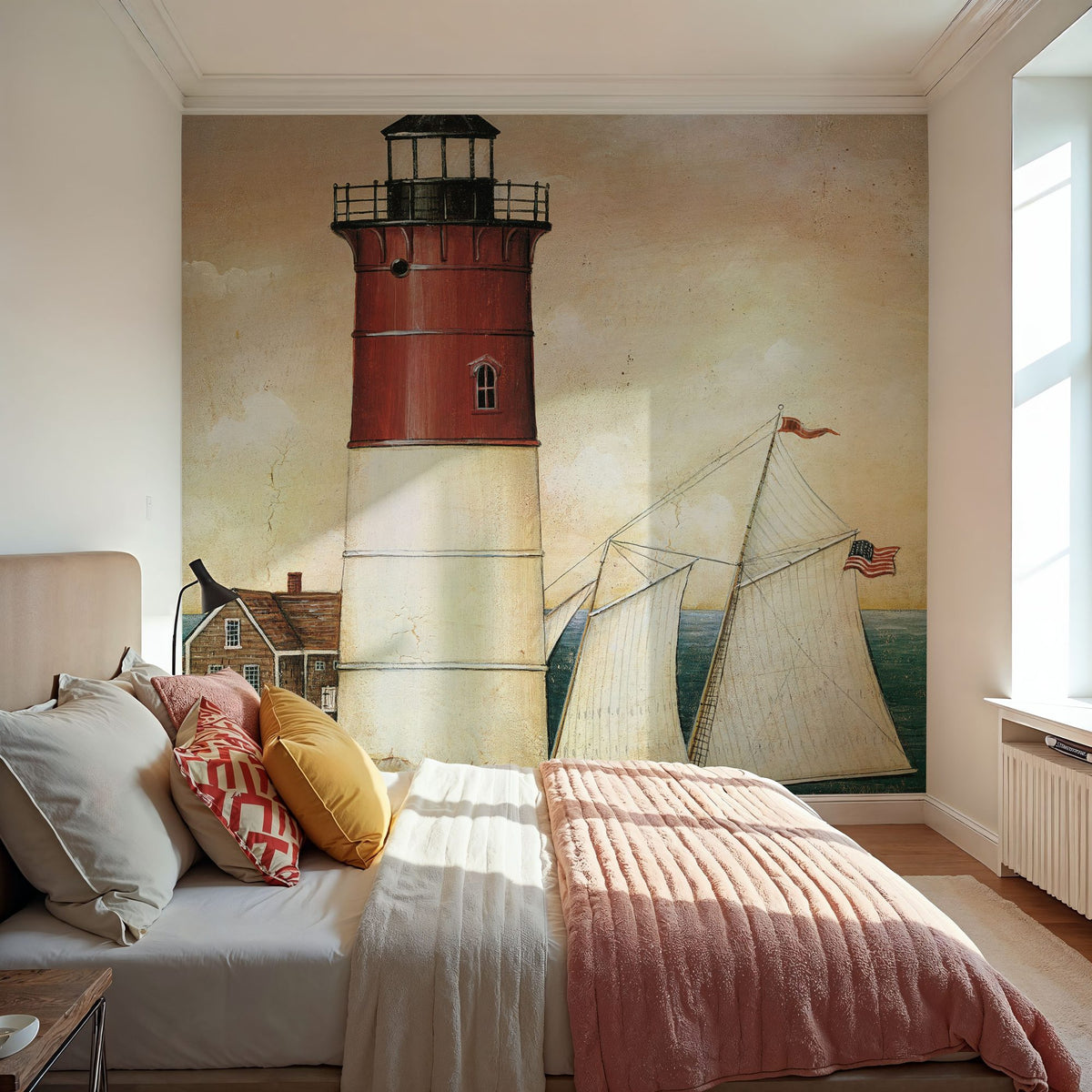 Schooner Bay Mural Wallpaper - room preview 06