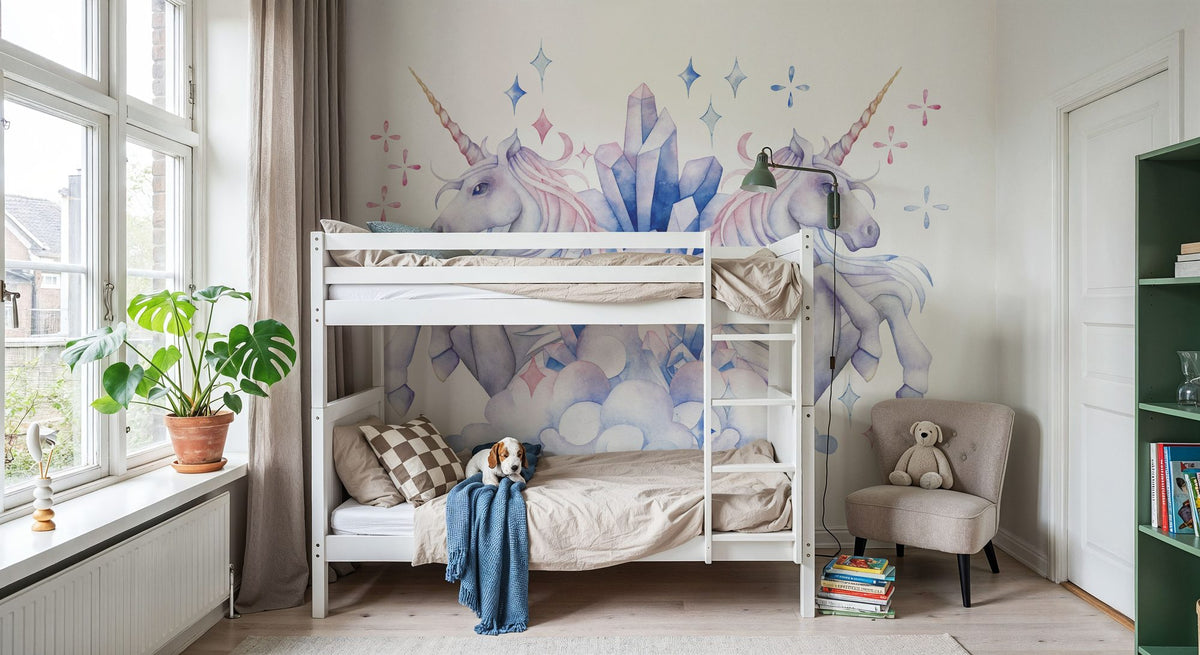 Unicorn Power Mural Wallpaper - room preview 06