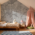 Mesa Grey Mural Wallpaper - room preview 06