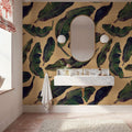 Veined Banana Leaf Mural Wallpaper - room preview 06