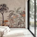 Tropical Forest Strolls Yellow Mural Wallpaper - room preview 06