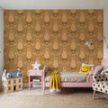 Harvest Owl Mural Wallpaper - room preview 06