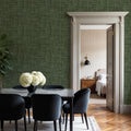 Mottled Linen Effect, Pine Mural Wallpaper - room preview 06