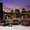 Brooklyn Bridge Twilight Mural Wallpaper - room preview 06