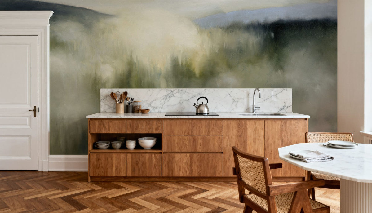 Valley Clouds Mural Wallpaper - room preview 06