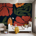 Modern Blooms I Mural Wallpaper - room preview 06