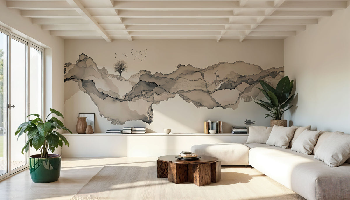 Serene Crossing Mural Wallpaper - room preview 06