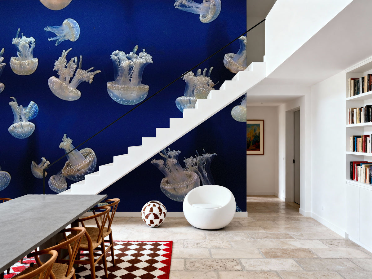 Jellyfish Mural Wallpaper - room preview 06