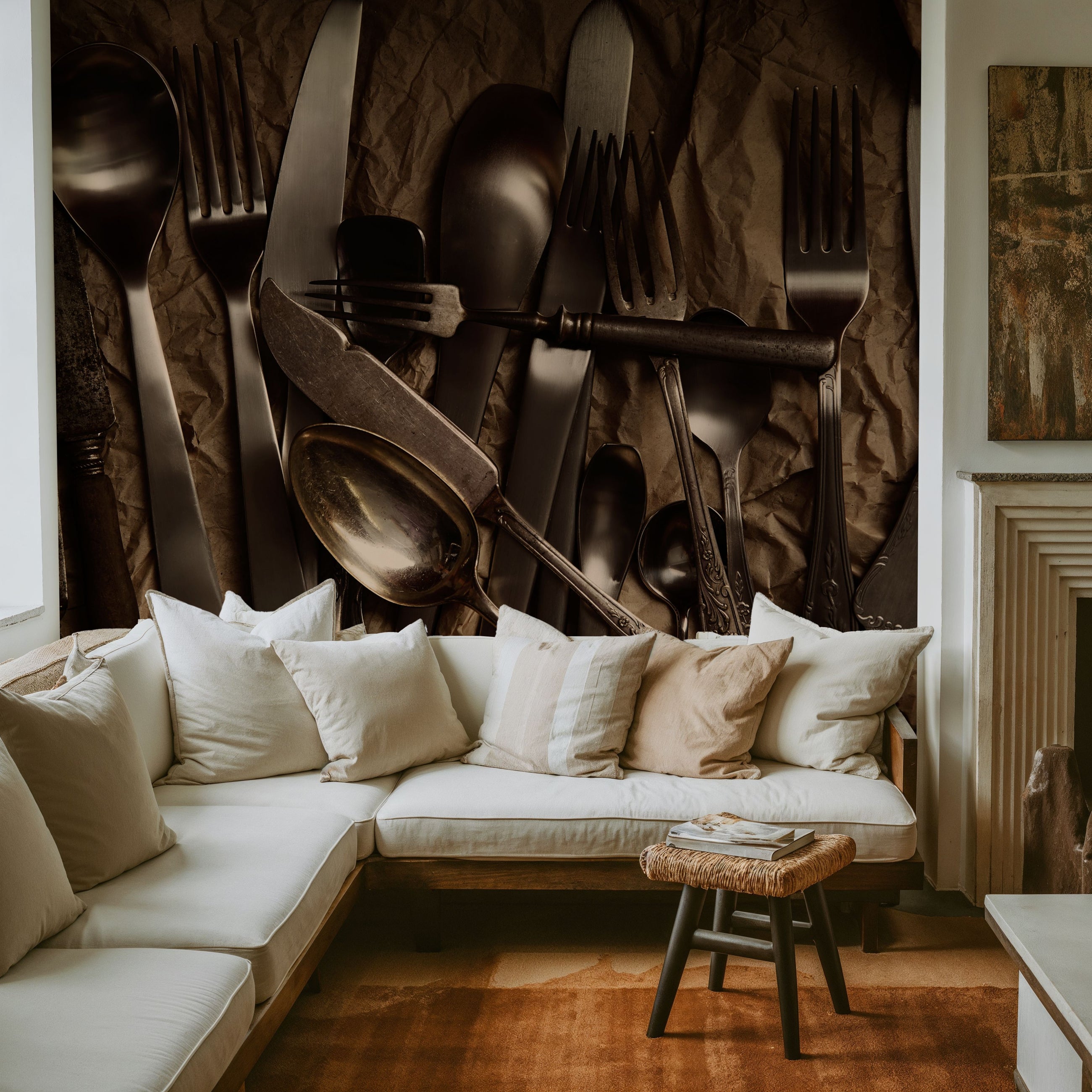 Heritage Flatware Mural Wallpaper