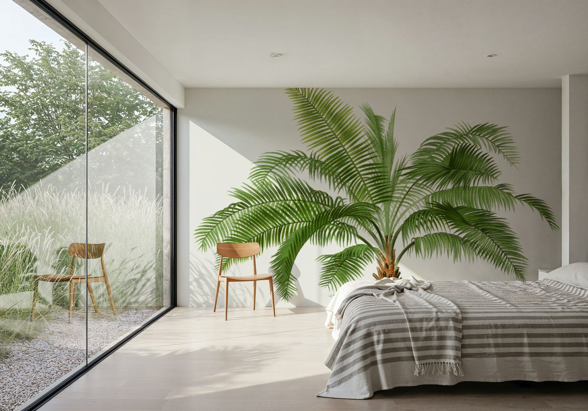 Vintage Palm Tree II Mural Wallpaper - room preview 06