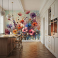 Vibrant Meadow of Wildflowers in Bloom Mural Wallpaper - room preview 06