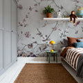 Floral Heaven, Beige Mural Wallpaper - room preview 06