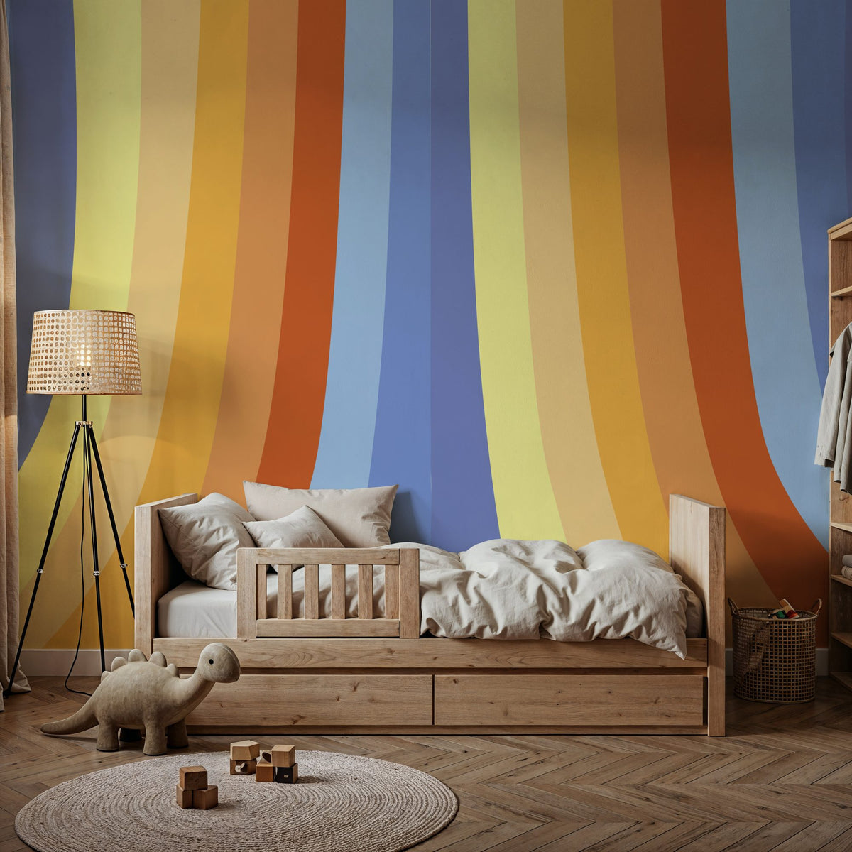 Hippie Rainbow Mural Wallpaper - room preview 06
