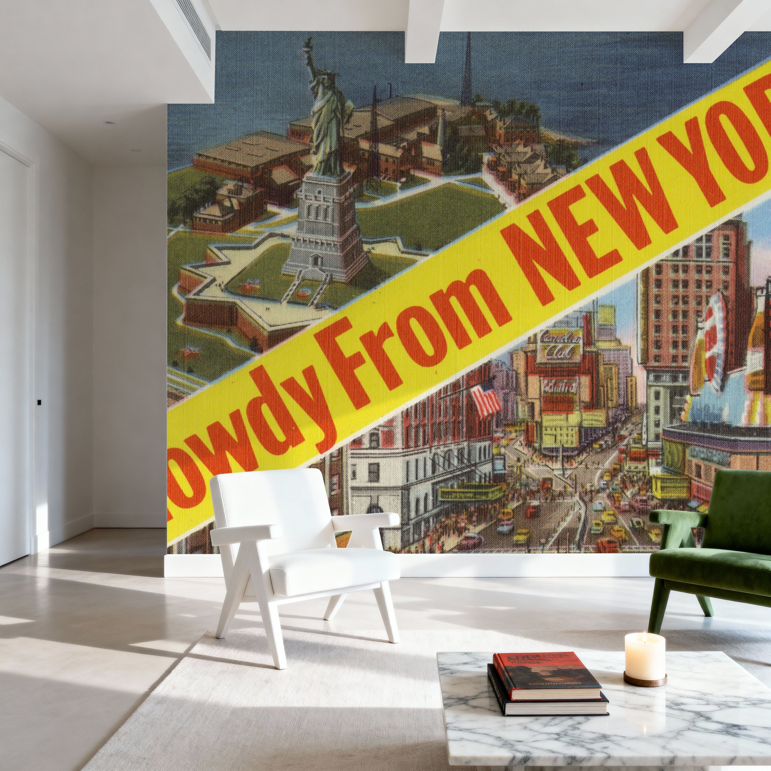Howdy From New York Mural Wallpaper