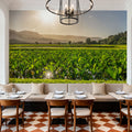 Golden Field Sunset Mural Wallpaper - room preview 06