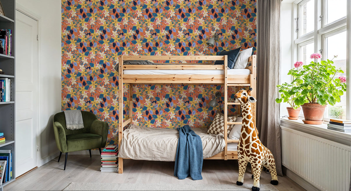 Flowers and Berries Mural Wallpaper - room preview 06
