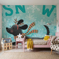 Festive Paws II Mural Wallpaper - room preview 06