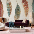 Spiced Nature XI Soft White Mural Wallpaper - room preview 06