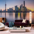 Pudong Sunrise Mural Wallpaper - room preview 06