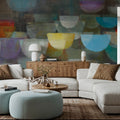 Blurry Lights Crop Mural Wallpaper - room preview 06