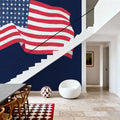 Stars and Stripes Bless America Mural Wallpaper - room preview 06