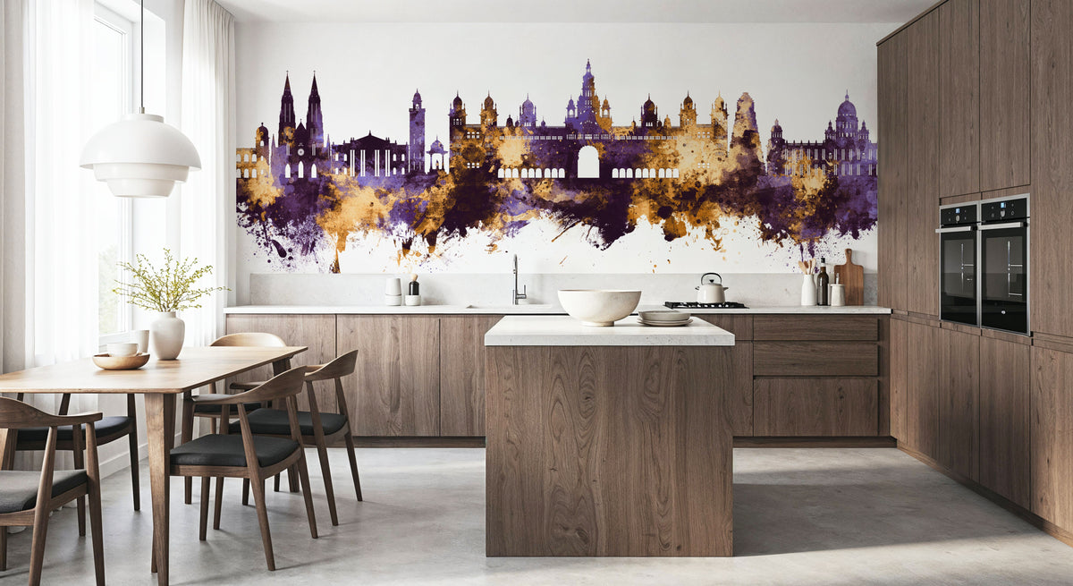 Mysuru Skyline India Mural Wallpaper - room preview 06