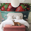 Country Kitchen Strawberries Mural Wallpaper - room preview 06