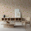 Natural Flow Meadow, Blush Mural Wallpaper - room preview 06