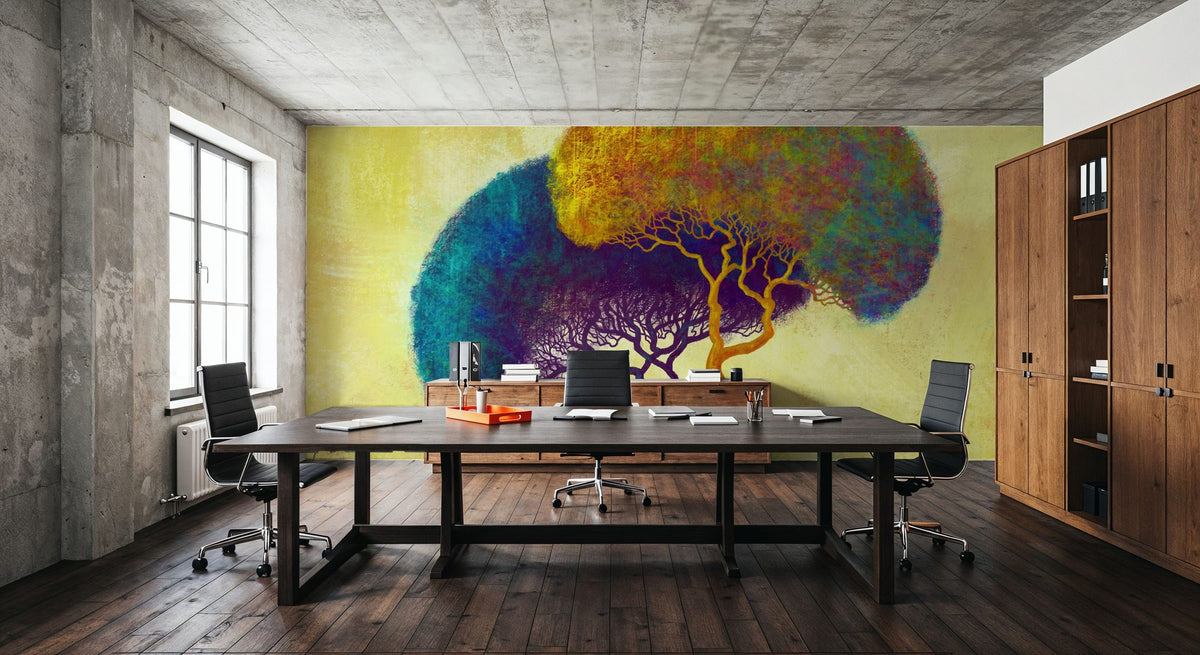 Intertwined Trees Mural Wallpaper - room preview 06