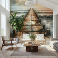 Endless Pier Into the Horizon Mural Wallpaper - room preview 06