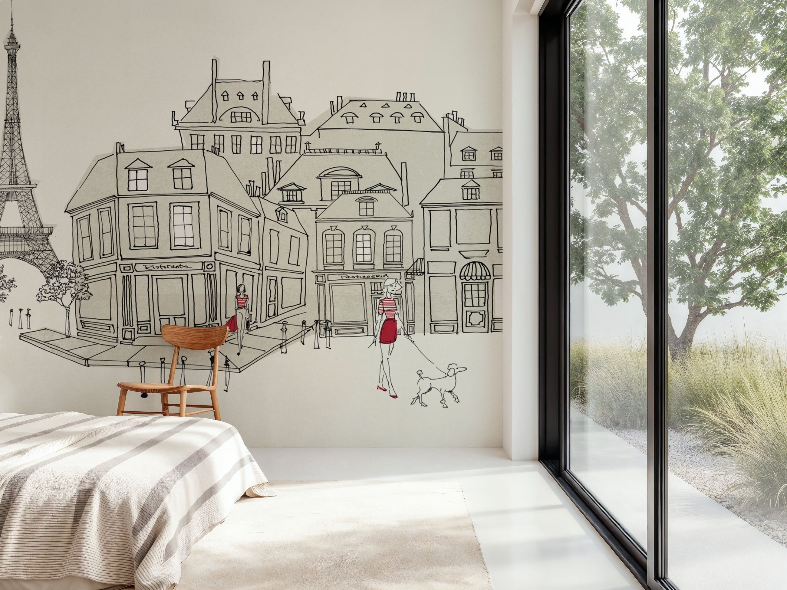 World Cafe Paris Mural Wallpaper