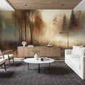 Misty Forest Escape Mural Wallpaper - room preview 06