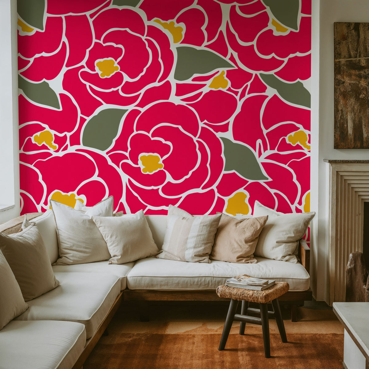 Vibrant Bloom Mural Wallpaper - room preview 06