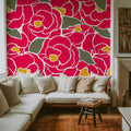 Vibrant Bloom Mural Wallpaper - room preview 06