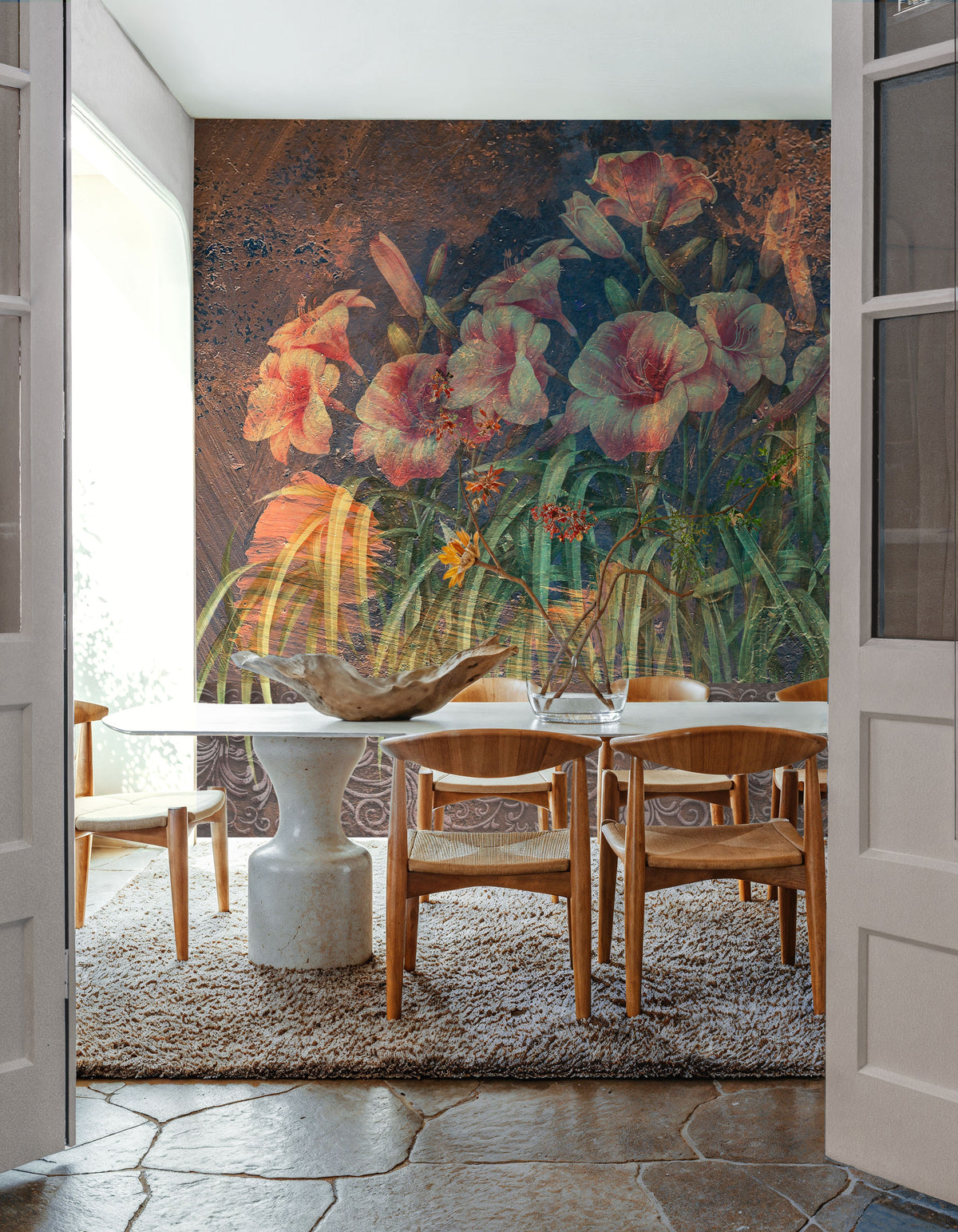 Fresco Blooms Mural Wallpaper - room preview 06