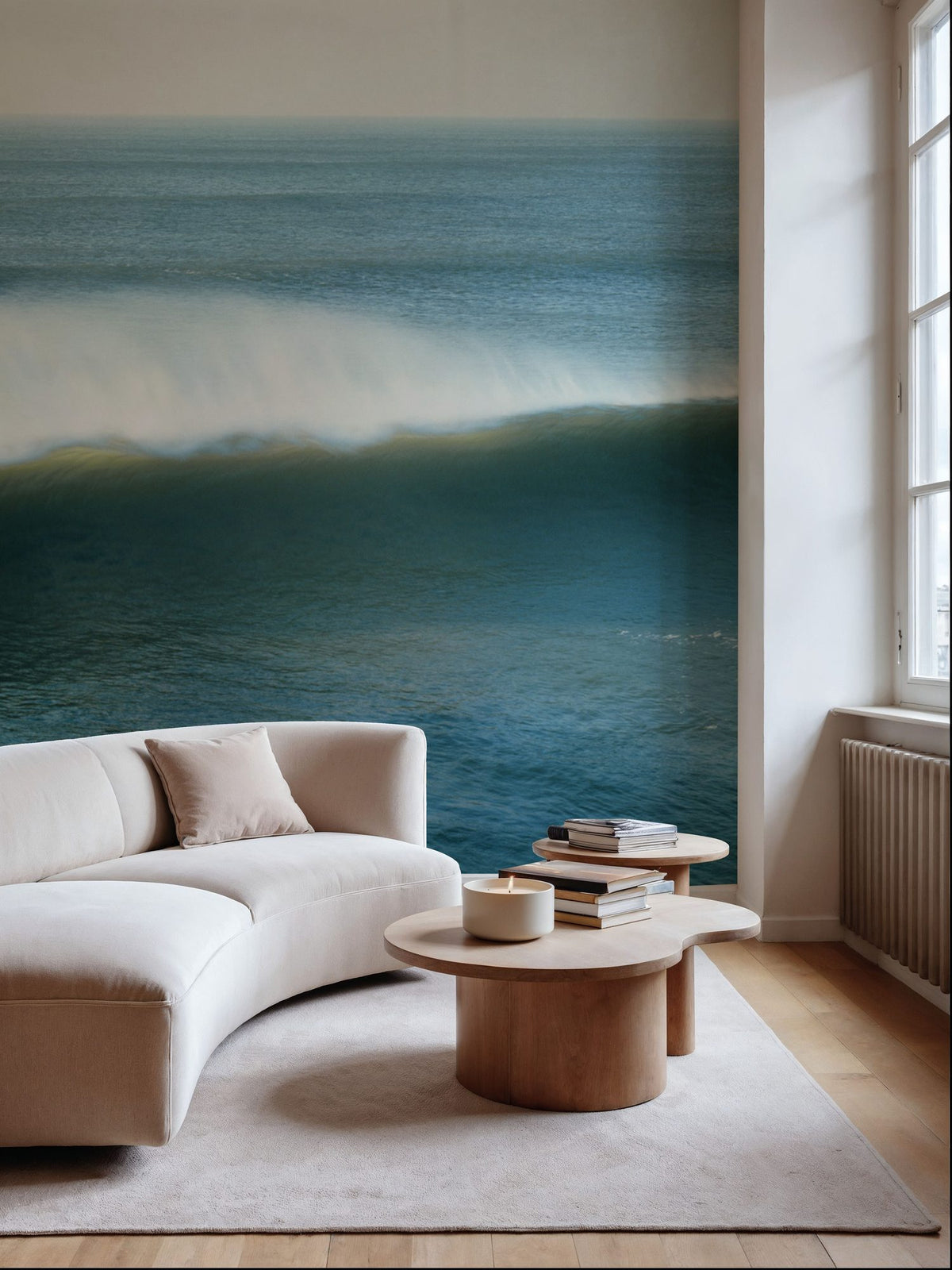 Ocean Swell Mural Wallpaper - room preview 06