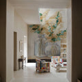 Pampas and Eucalyptus Bouquets Mural Wallpaper - room preview 06