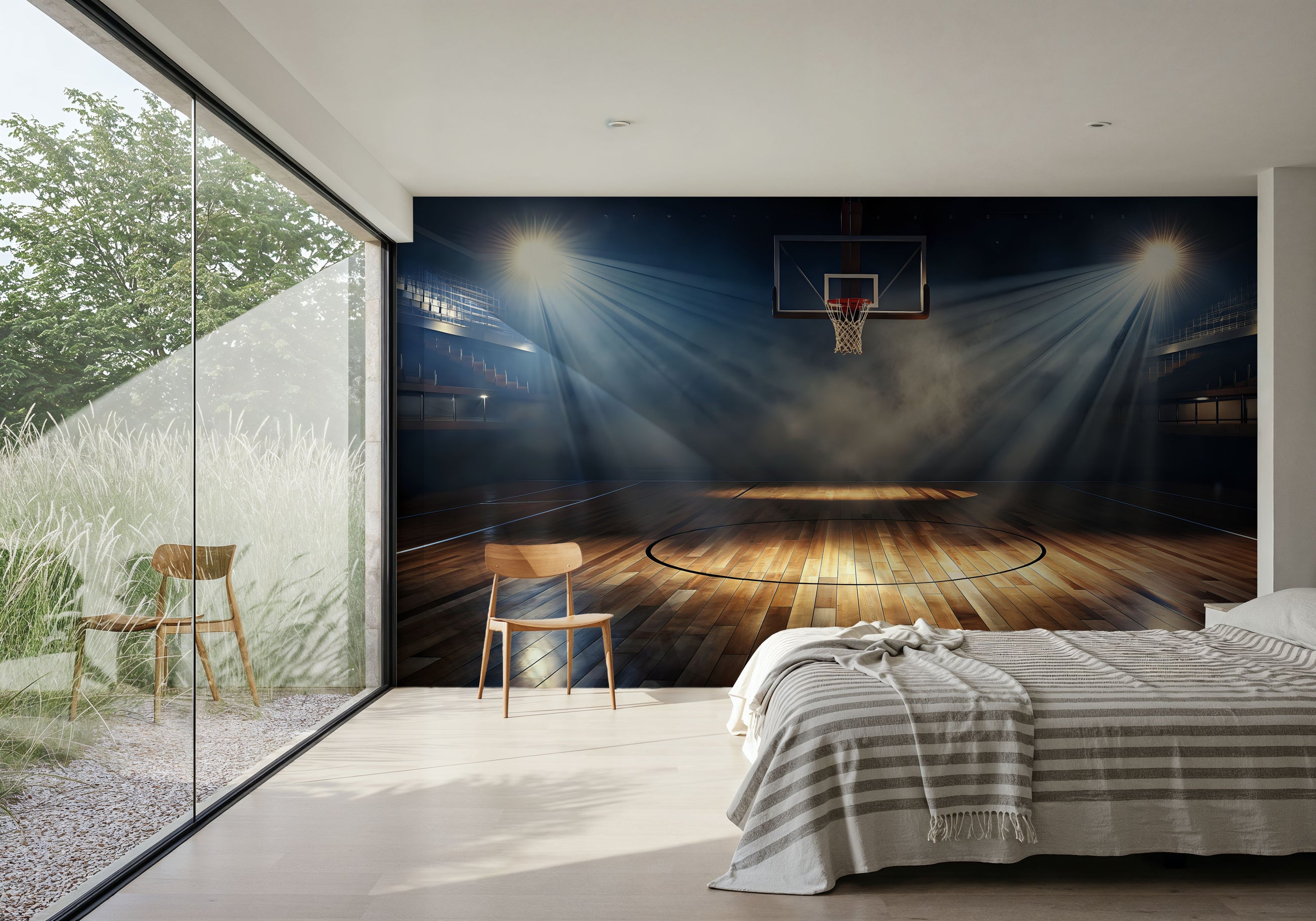 Basketball Ready Mural Wallpaper