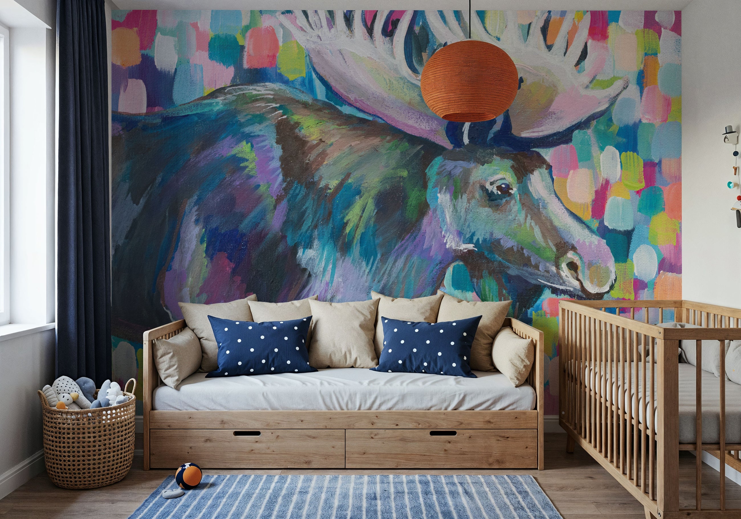 Moose Magic Mural Wallpaper
