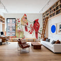 Winterberry Tidings V Mural Wallpaper - room preview 06
