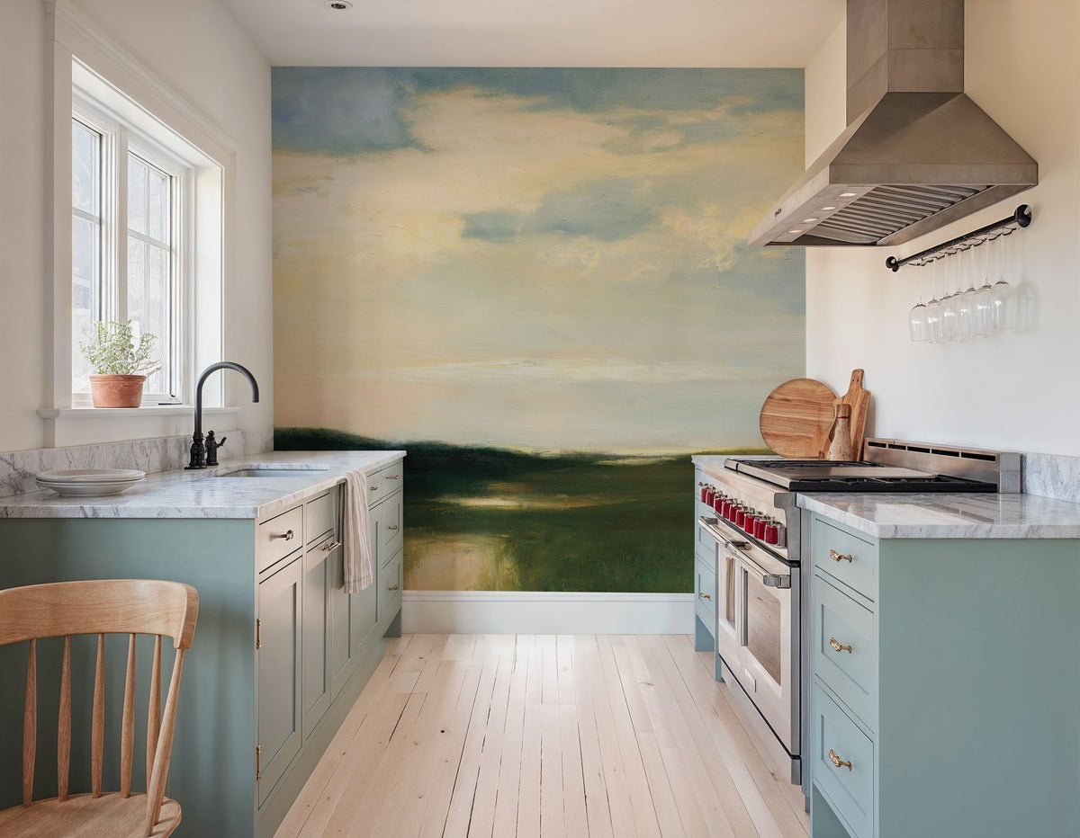 Verdant Horizon Mural Wallpaper - room preview 06
