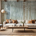 Winter Woodland Mural Wallpaper - room preview 06