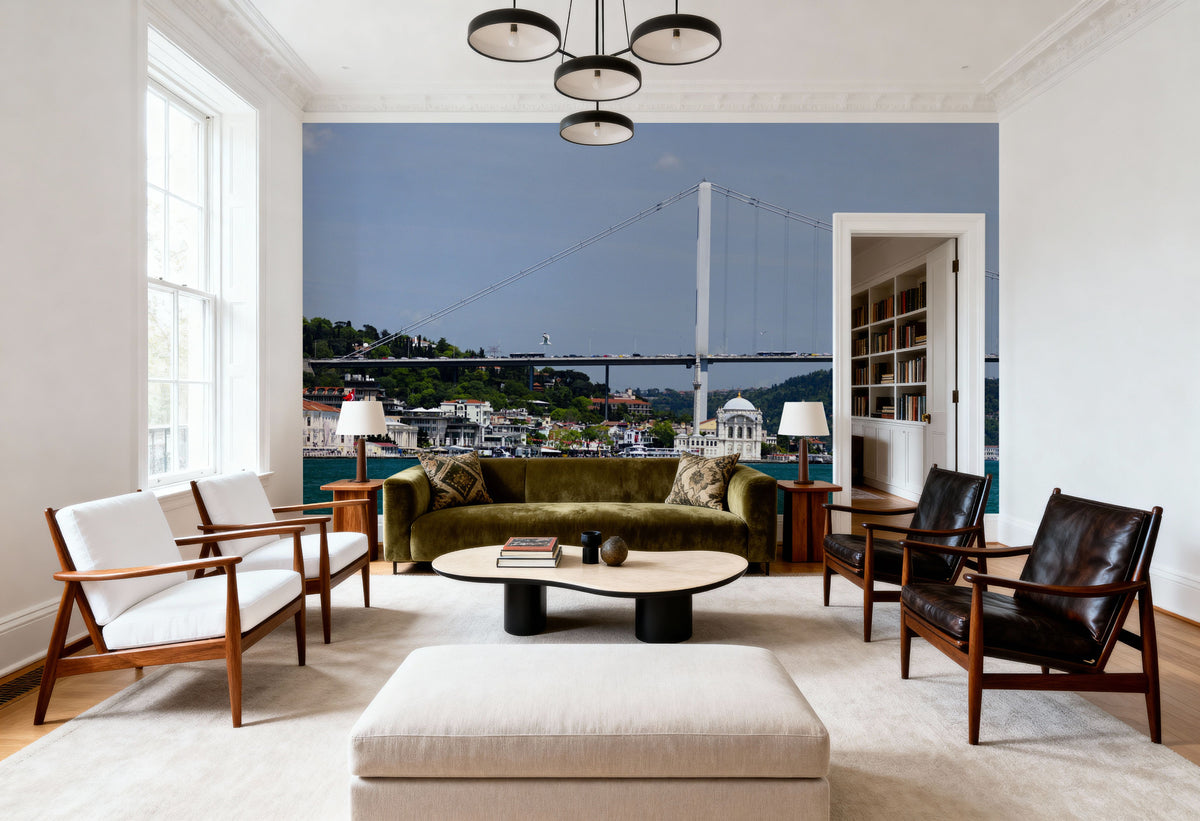Harbor Bridge Majesty Mural Wallpaper - room preview 06