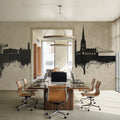 Warrington England Skyline Concrete Mural Wallpaper - room preview 06